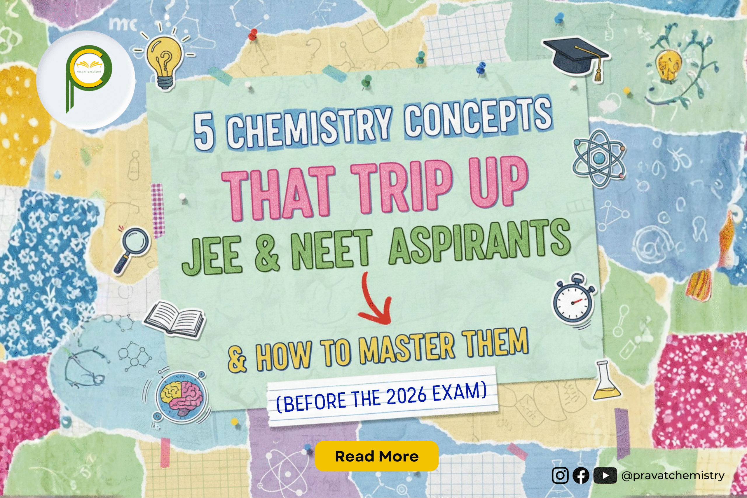 JEE & NEET Chemistry concepts students struggle with.